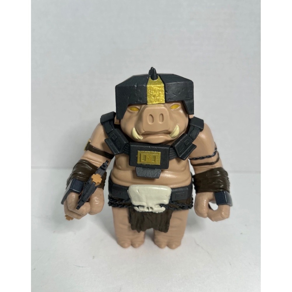 Roblox Pigman Piglin Action Figure Tan Black Gold Armor with‎ Axe Accessory 3in